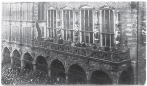 Proclamation de la République des Conseils à la mairie de Brême, le 15 novembre 1918