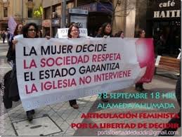 Manifestation au Chili pour le droit à l'avortement libre et gratuit. Le récent exemple de l'Espagne montre que les droits démocratiques ne sont jamais complètement acquis sous le capitalisme, il faut les défendre sans cesse. ,