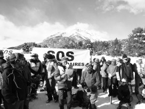 Cordée solidaire dans les Alpes, décembre 2017