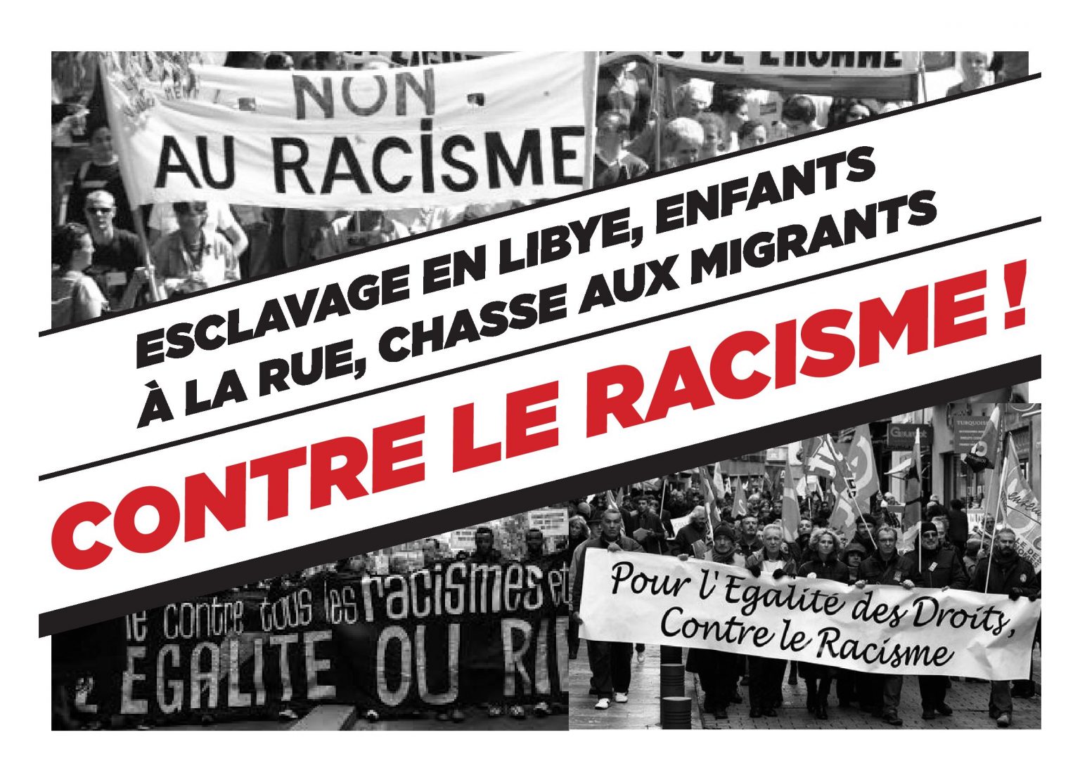 Affiche : Contre le racisme ! - Gauche révolutionnaire