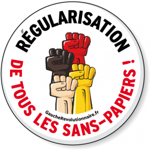 Badge Régularisation de tous les sans-papiers