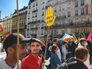 Manif contre l'extrème droite à Paris le 16 avril 2022
