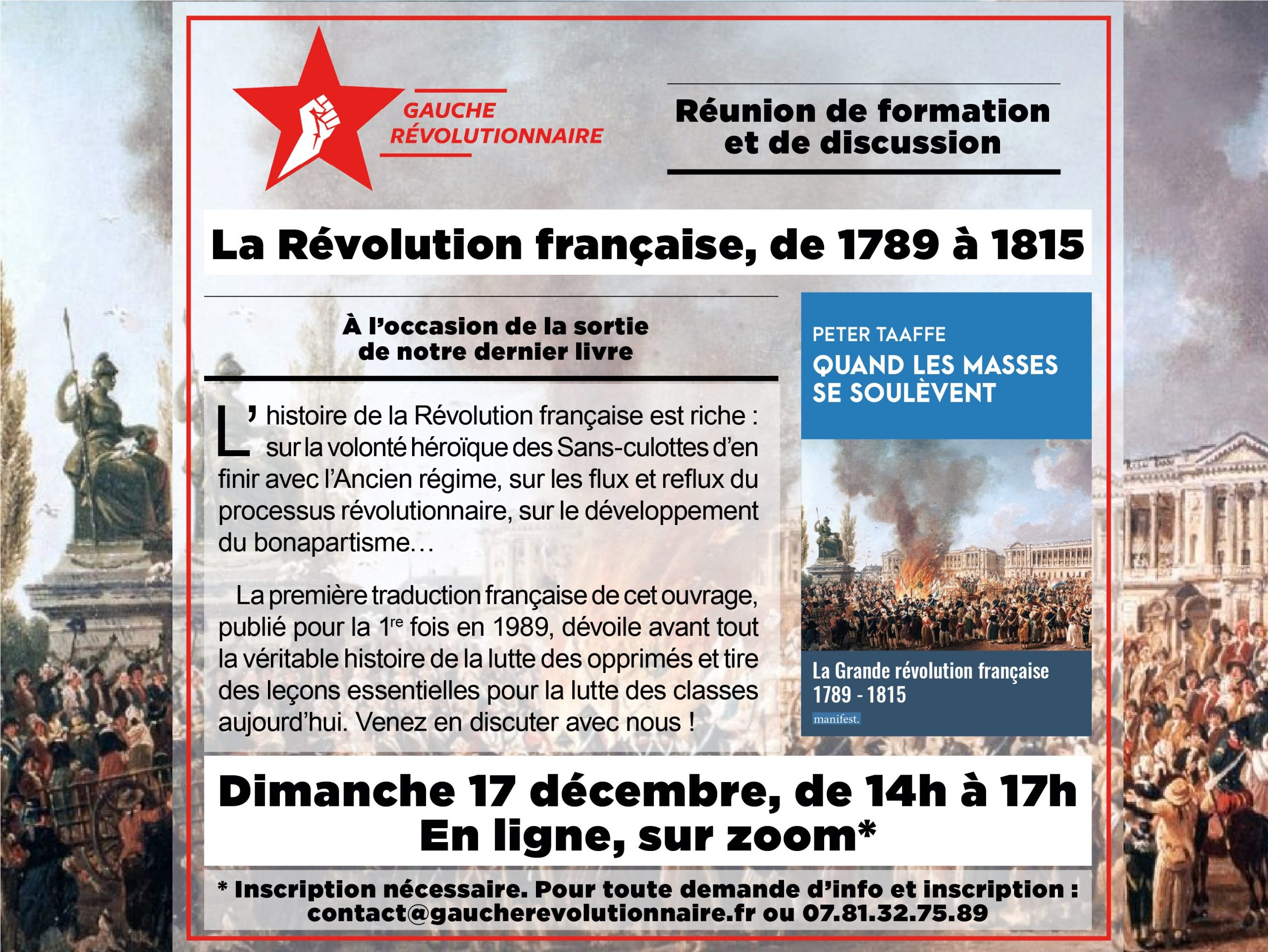 Réunion de formation et de discussion : La Révolution Française, de ...